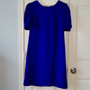 Short sleeve sheath dress with puff sleeve